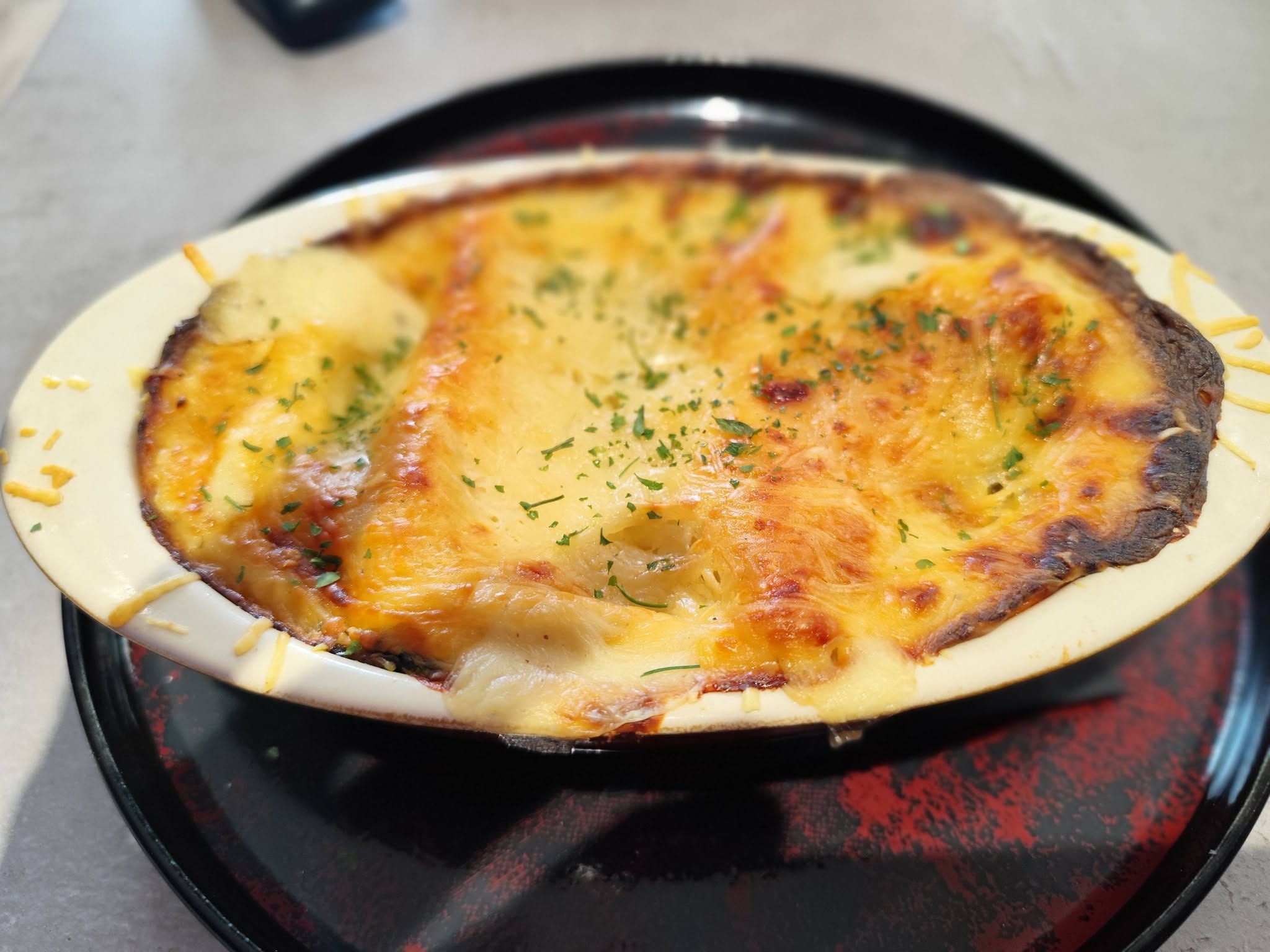 Gratin préparé à l’Auberge de la Vanne